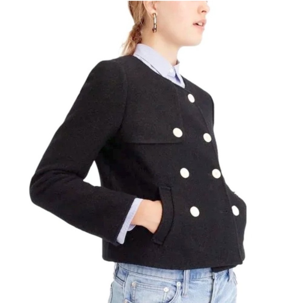 J.Crew Boiled Wool Cropped Jacket
